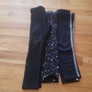 3 pairs of girls leggings